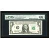 Image 1 : Fr. 1921-B $1 1995 Federal Reserve Note. PMG Gem