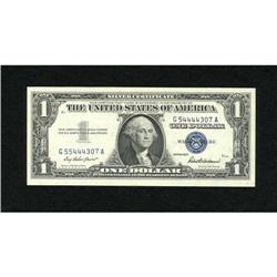 Fr. 1619 $1 1957 Silver Certificate. Choice