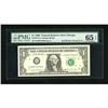 Image 1 : Fr. 1914-G $1 1988 Federal Reserve Note. PMG Gem