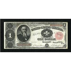 Fr. 351 $1 1891 Treasury Note Fine-Very Fine.