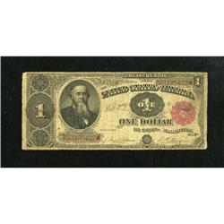 Fr. 351 $1 1891 Treasury Note Very Good.