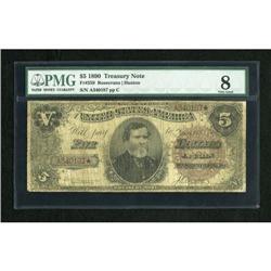 Fr. 359 $5 1890 Treasury Note PMG Very Good 8.