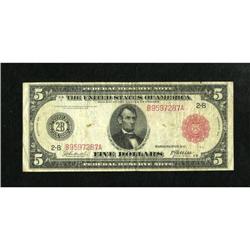 Fr. 833b $5 1914 Red Seal Federal Reserve Note