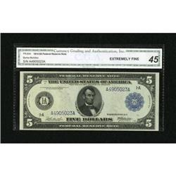 Fr. 844 $5 1914 Federal Reserve Note CGA