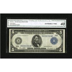 Fr. 851a $5 1914 Federal Reserve Note CGA