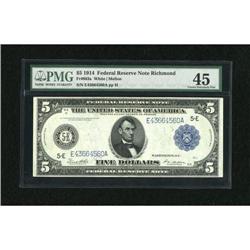 Fr. 863a $5 1914 Federal Reserve Note PMG Choice