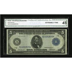 Fr. 868 $5 1914 Federal Reserve Note CGA