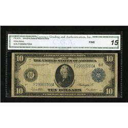 Fr. 927b $10 1914 Federal Reserve Note CGA Fine
