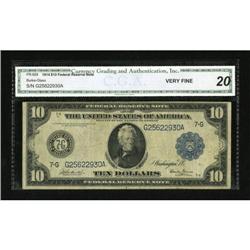 Fr. 929 $10 1914 Federal Reserve Note CGA Very