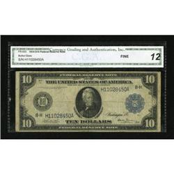 Fr. 933 $10 1914 Federal Reserve Note CGA Fine