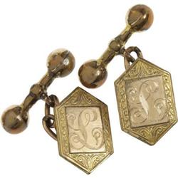 Lucky Luciano Owned Gold Cufflinks