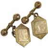 Image 1 : Lucky Luciano Owned Gold Cufflinks