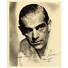 Image 1 : Boris Karloff Signed Photo to Donnie Dunagan