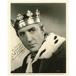Basil Rathbone Signed "Tower of London" Photo