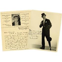 Peg Leg Bates Signed Photo and Letter