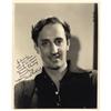 Image 1 : Basil Rathbone Signed Photo to Donnie Dunagan