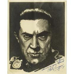 Bela Lugosi Signed "Deacula" Print