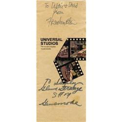 Glenn Strange Signed Universal Card