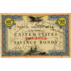 Lucille Ball & Others Signed Defense Stamp Album