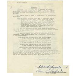 Dan Blocker Signed Agreement