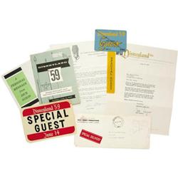 Henry Calvin's Disneyland Pass, Program and Pape