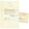 Walt Disney Singed Letter to Henry Calvin