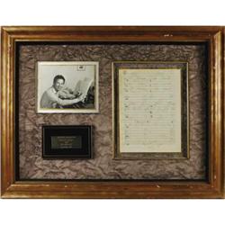 Maurice Jarre Handwritten "Doctor Zhivago" Music