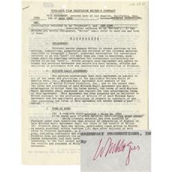William Dozier Signed "Green Hornet" Contract