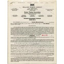 Don Drysdale Signed Contract