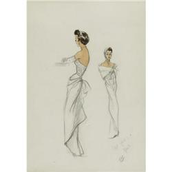 Edith Head Costume Sketch