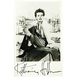 Katharine Hepburn Signed Postcard
