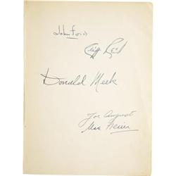 Leather-Bound Script for  The Informer,  Signed