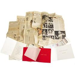 Marian Marsh Christmas Cards from Howard Hughes 