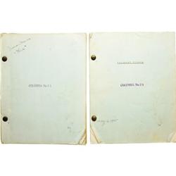 Marian Marsh's Scripts for "The Black Room." Col 