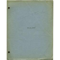 Marian Marsh Signed Script for "Five Star Final" 