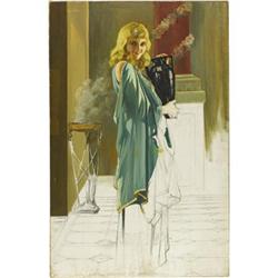 Marian Marsh Unfinished Painting from "Svengali" 