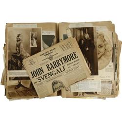 Marian Marsh Personal Scrapbook with Clippings 