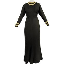 Marian Marsh's Black Evening Gown with Portrait 