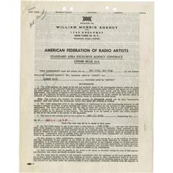 Johnny Mize Signed Contract