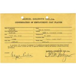 Edgar Norton Signed Employment Agreement