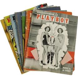 Group of Vintage "Playboy" Magazines from 1954