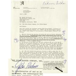 Gilda Radner Signed Agreement