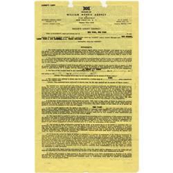 Three Stooges Signed Contract