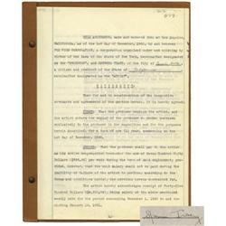 Spencer Tracy Signed Contract