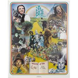 Haley & Bolger Signed "Wizard of Oz" Poster
