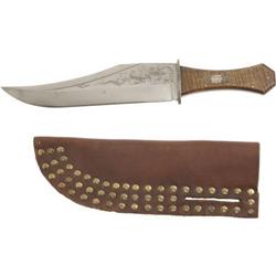 Peter Fonda Bowie Knife w/ Brown Leather Sheath