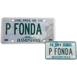 Peter Fonda's Custom Car and Bike License Plates