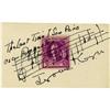 Image 1 : Jerome Kern Autographed Card