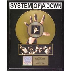 System of a Down RIAA Gold Album Award