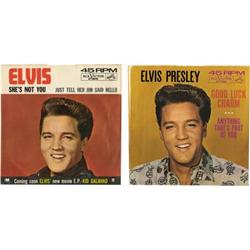 Elvis Presley 45 w/Picture Sleeve Group of 10 (R